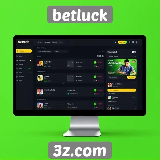 Interface do usuário do betluck é acessível e intuitiva